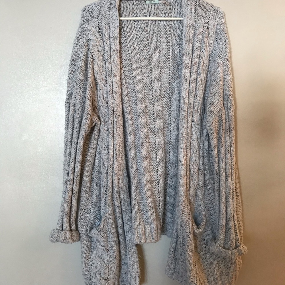 Blue oversized sweater